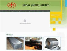 Tablet Screenshot of jindalindia.com